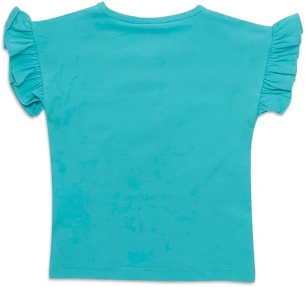 تی‌شرت آستین کوتاه و شورت گردن گرد دخترانه