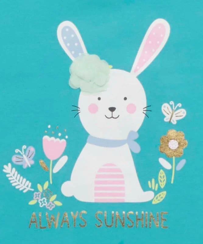 تی‌شرت آستین کوتاه و شورت گردن گرد دخترانه