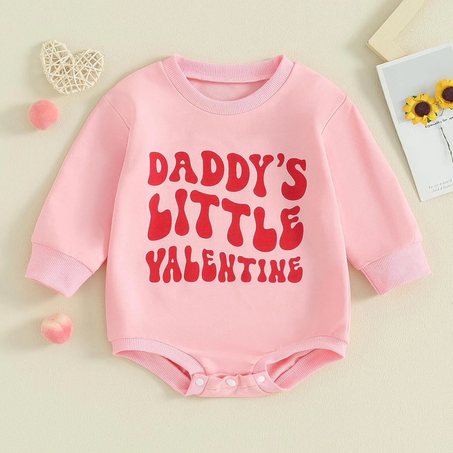 لباس کریسمس نوزادی، سرهمی حبابدار آستین بلند، مناسب پاییز و زمستان