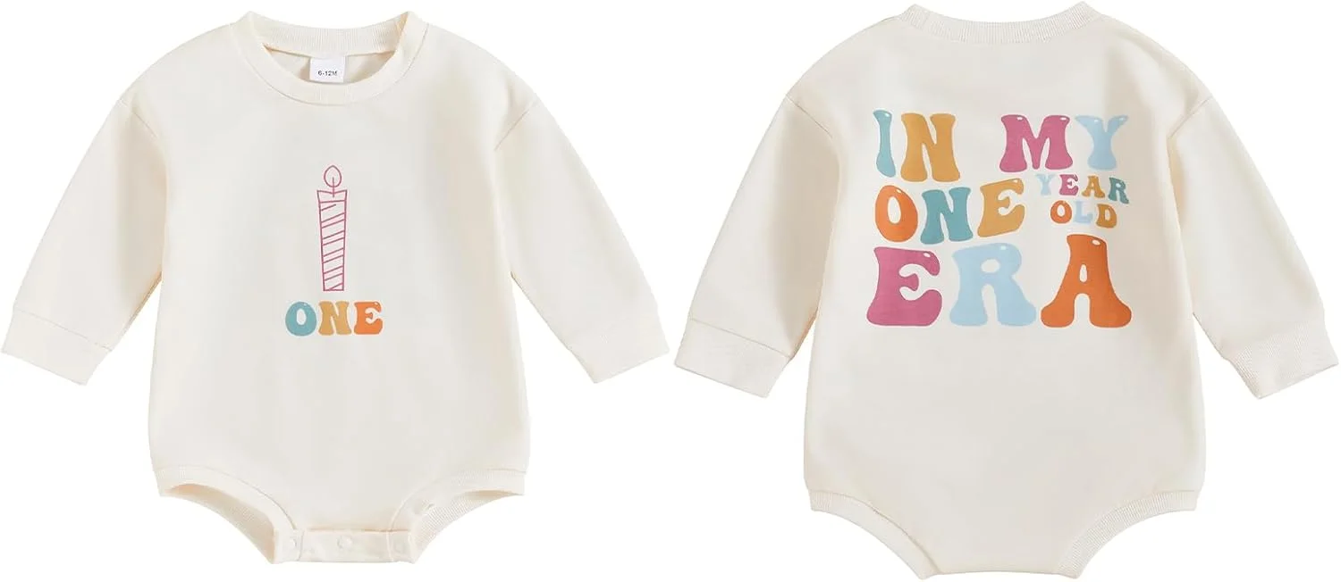 لباس تولد یک، دو و سه سالگی دخترانه YOKJZJD، رامپر، سویشرت، تی شرت پاییزی و زمستانی