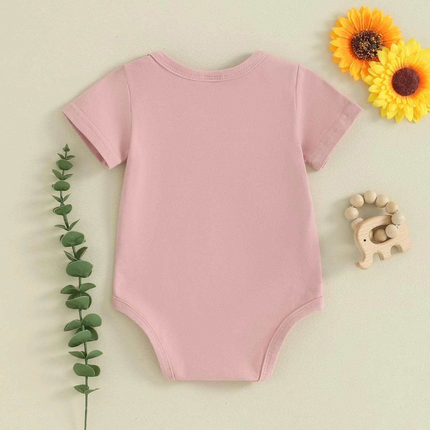لباس سرهمی آستین کوتاه نوزادی دخترانه و پسرانه، تیشرت، رامپر، لباس یک تکه، لباس تابستانی نوزاد