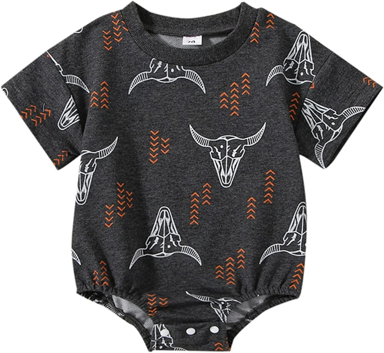 لباس بچگانه طرح گاوی، رامپر آستین کوتاه، مناسب فصل تابستان