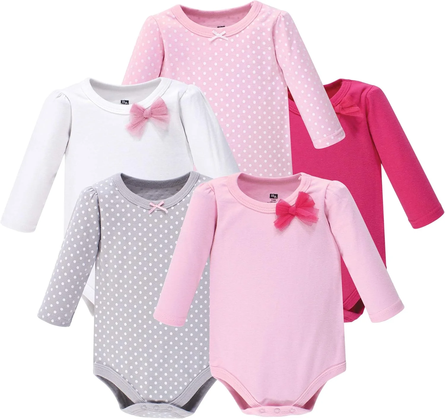 ست تی‌شرت و بادی آستین بلند دخترانه هادسون بیبی