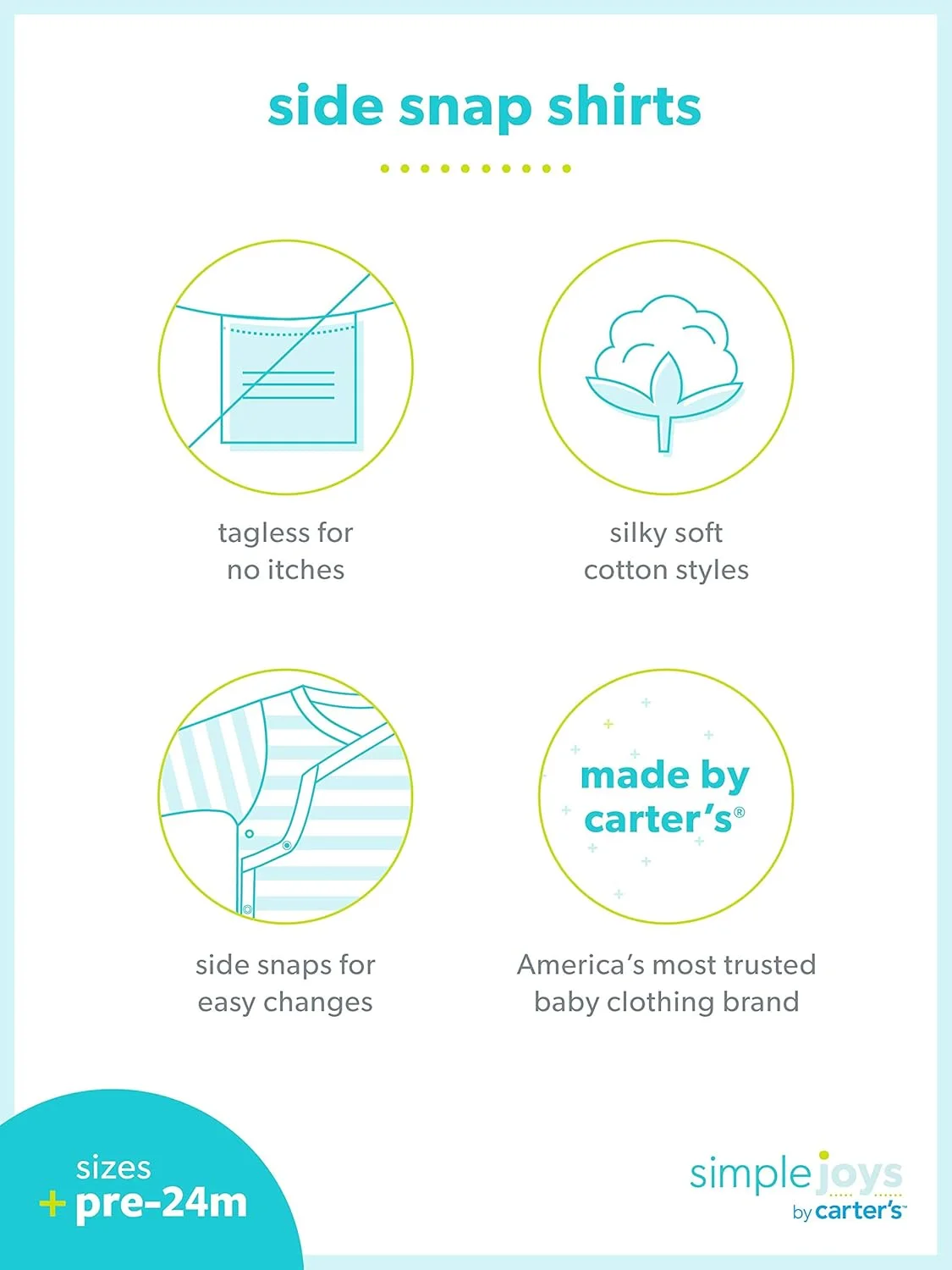 ست 6 عددی زیرپوش آستین کوتاه نوزادی دکمه دار