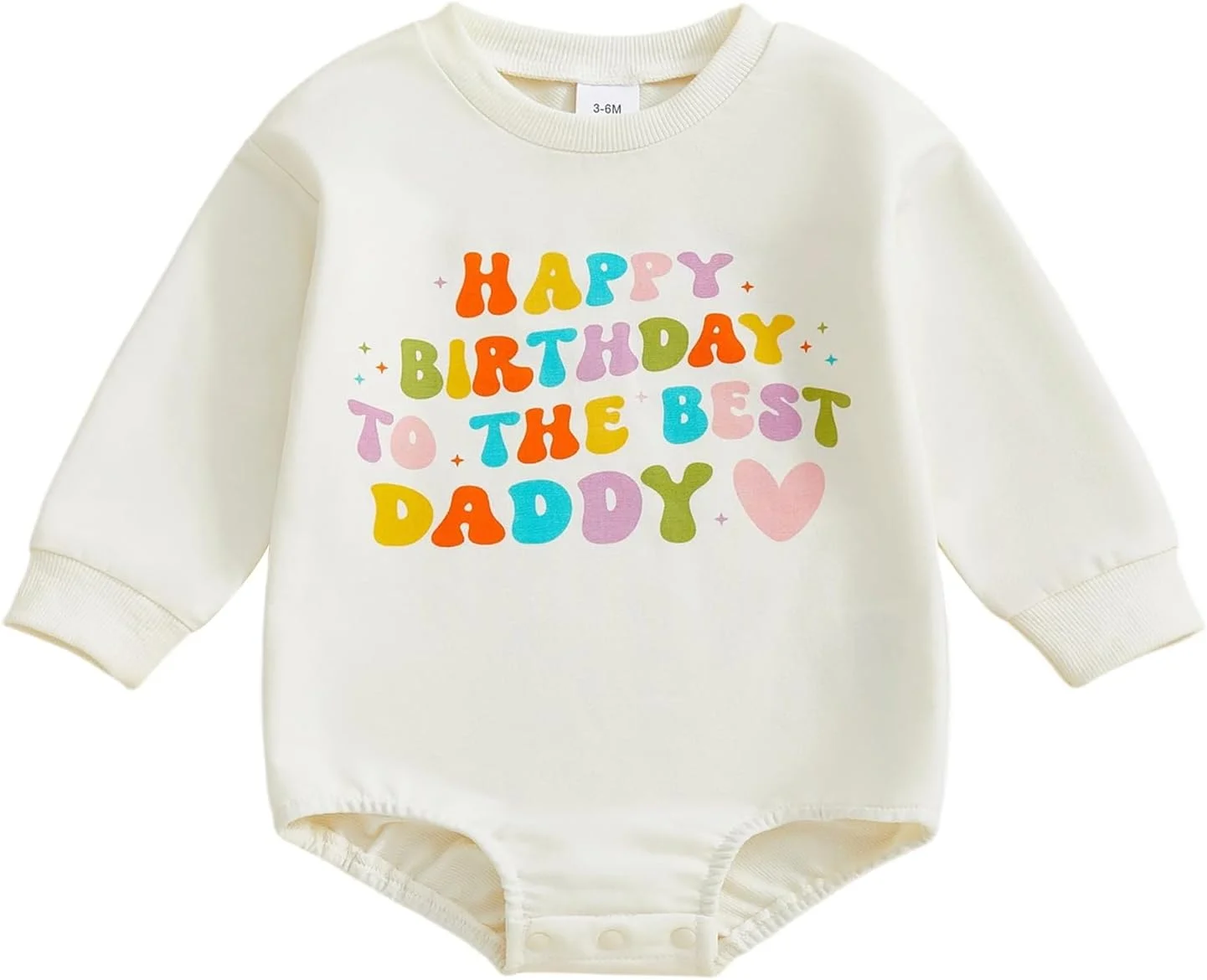 لباس های پاییزی نوزادی دخترانه پسرانه، رامپر، سویشرت، بادی، تی شرت با طرح تولدت مبارک بهترین پدر و مادر