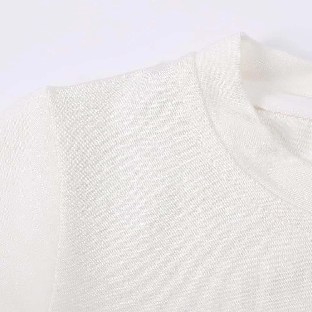 ست 2 عددی تی‌شرت و شلوار نخی بامبو بچه‌گانه، مناسب پسران و دختران، آستین کوتاه، یقه گرد