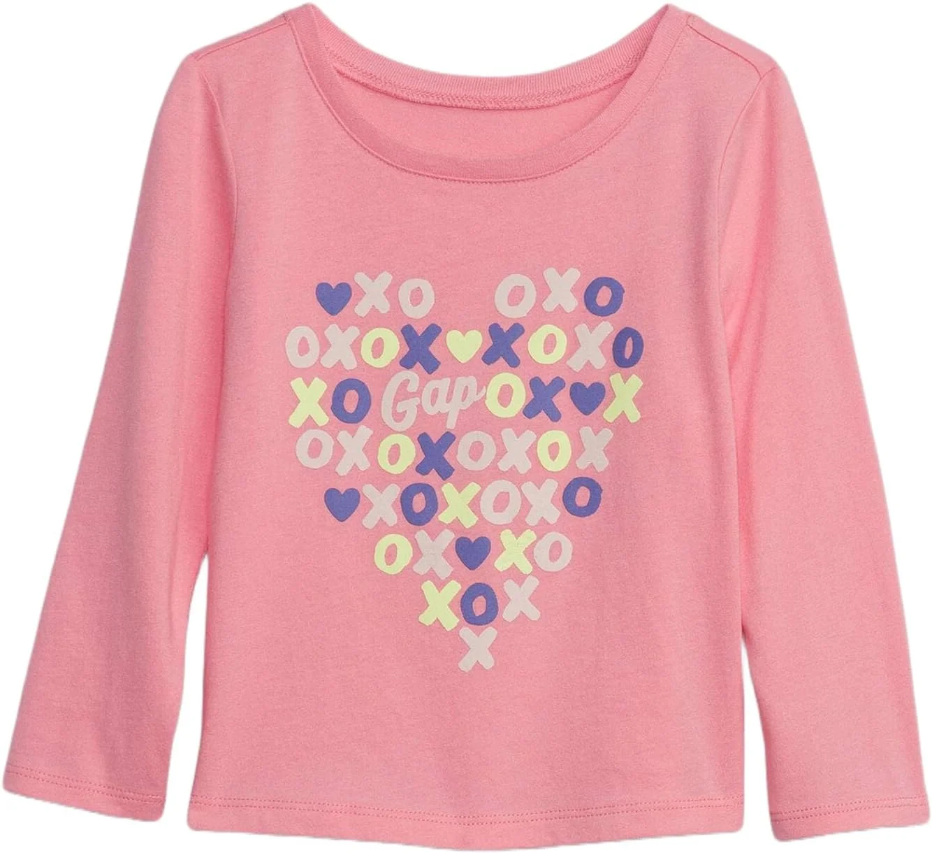 تی شرت آستین بلند گرافیکی مورد علاقه برنان برای دختران بچه گپ