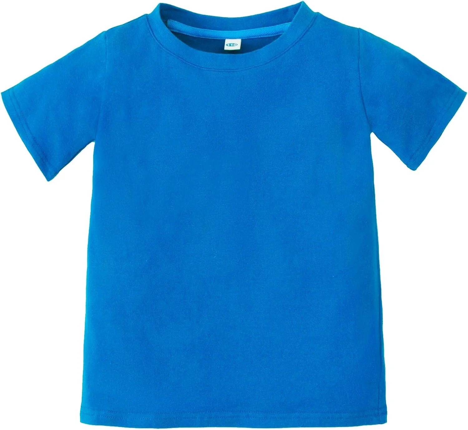 تی شرت آستین کوتاه یقه گرد رنگ ثابت پسرانه و دخترانه مناسب کودکان