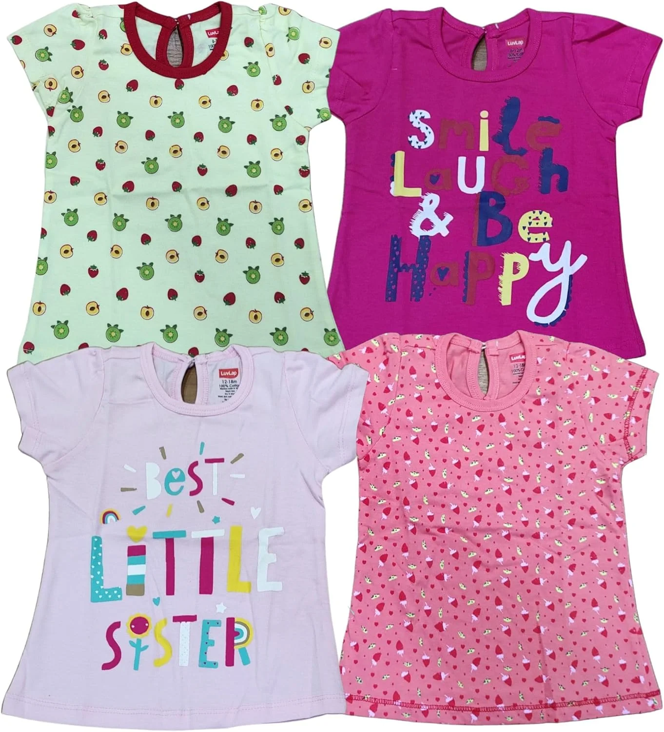 تاپ آستین کوتاه دخترانه LuvLap