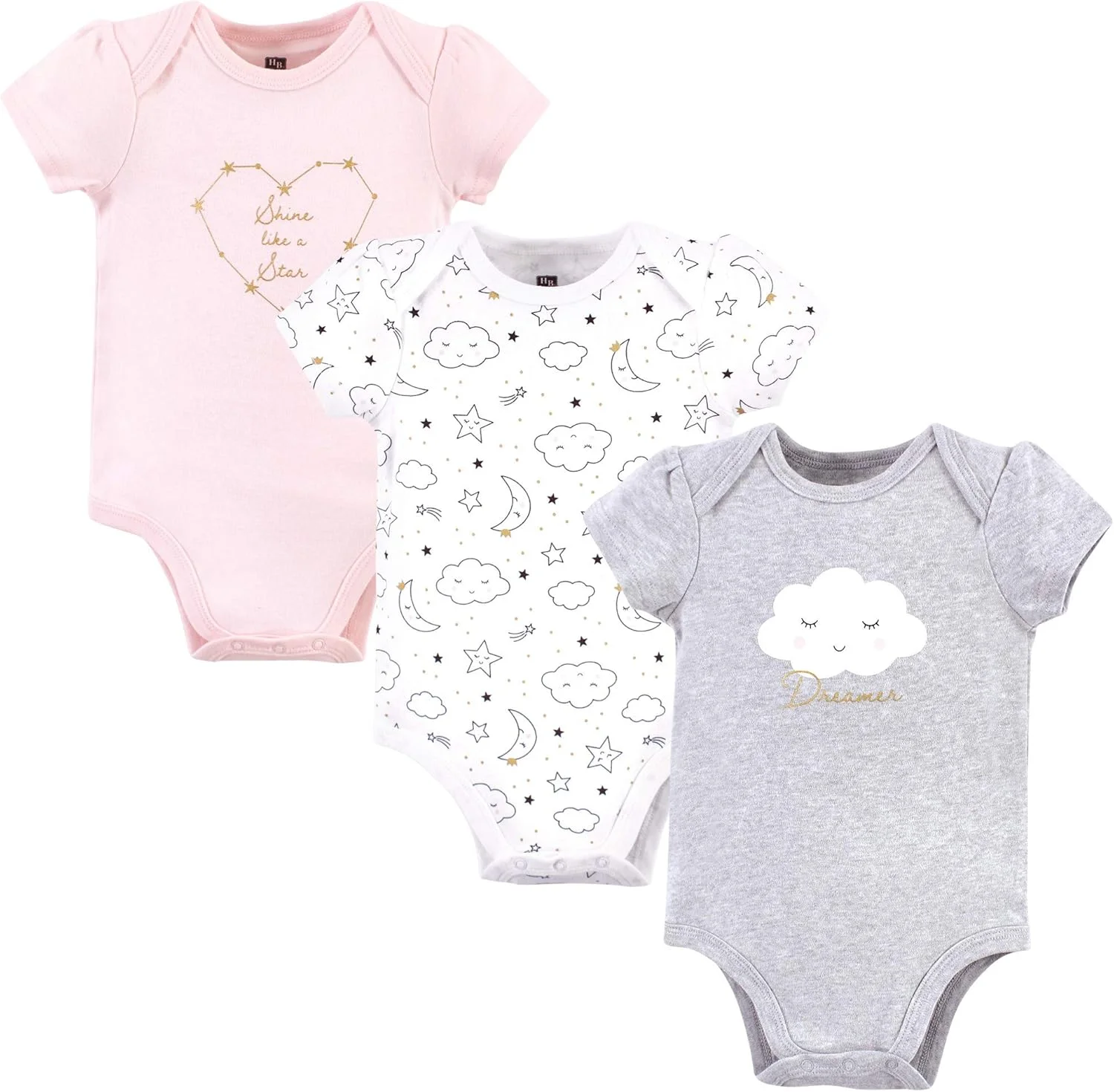 ست تی‌شرت و بادی نوزادی پنبه‌ای هادسون بیبی