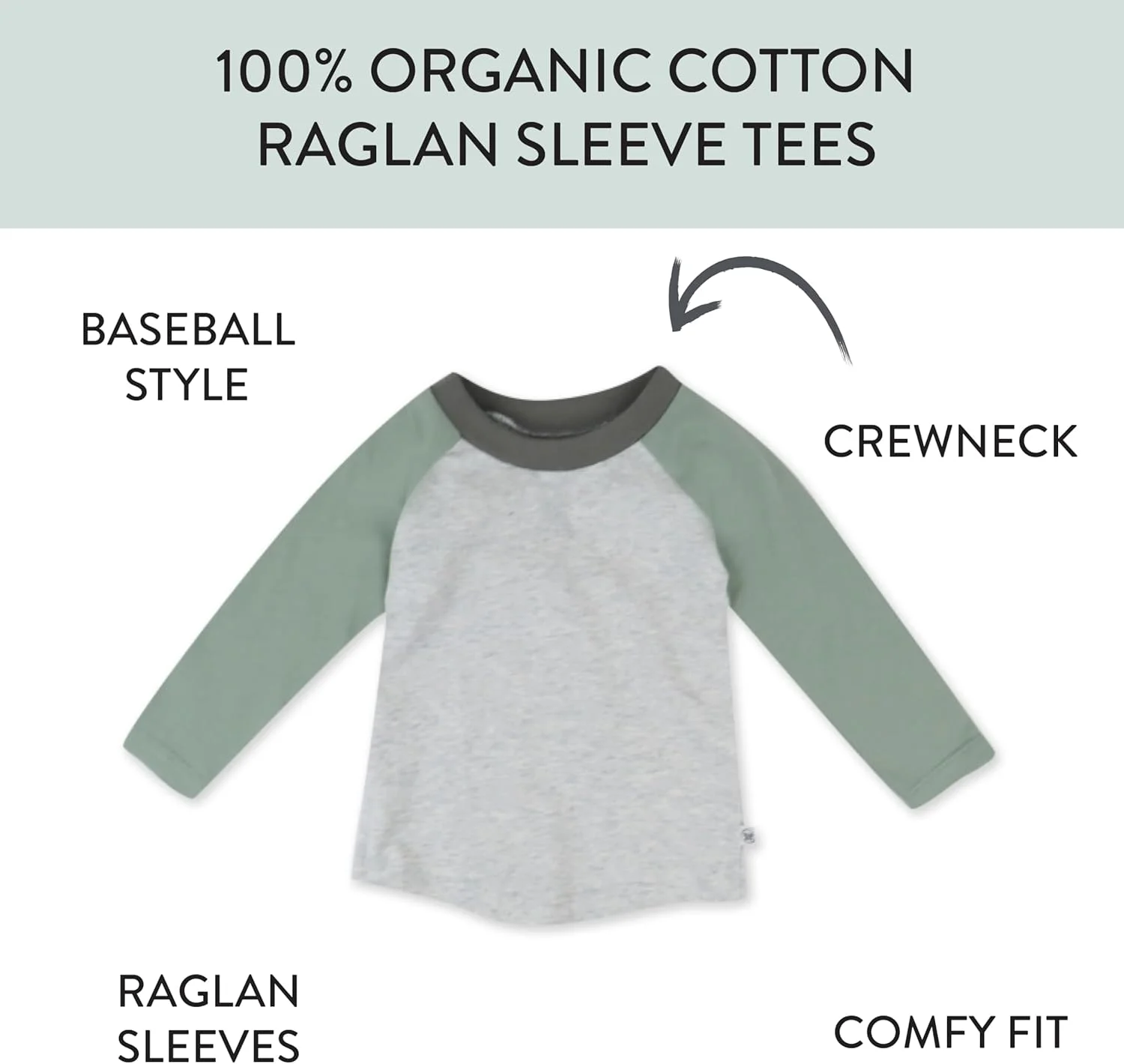 بسته 5 عددی بادی آستین بلند نوزادی HonestBaby، یکسره، 100% پنبه ارگانیک، مناسب نوزادان پسر، ست تی شرت унисекс نوزاد و کودک نوپا