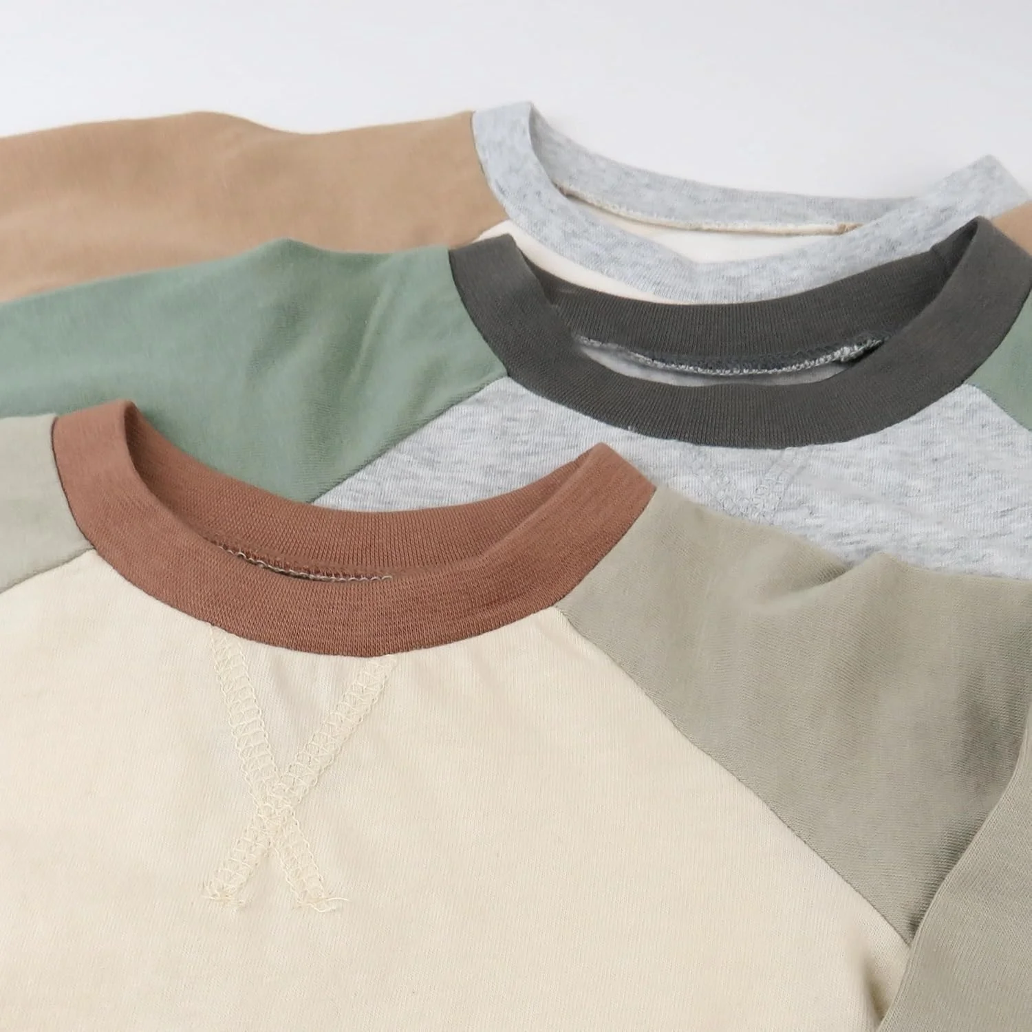 بسته 5 عددی بادی آستین بلند نوزادی HonestBaby، یکسره، 100% پنبه ارگانیک، مناسب نوزادان پسر، ست تی شرت унисекс نوزاد و کودک نوپا