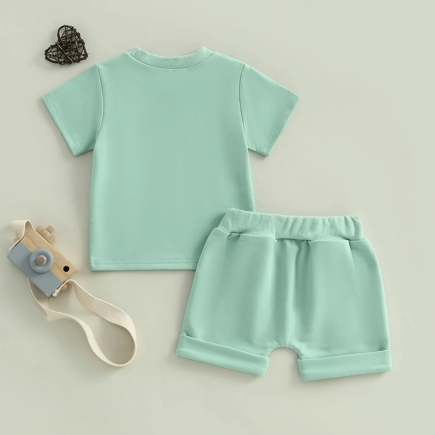 تی‌شرت آستین کوتاه یقه گرد تابستانی با حروف رنگی و طرح چاپی مناسب تولد نوزاد دخترانه، سایز ۱ تا ۳ سال