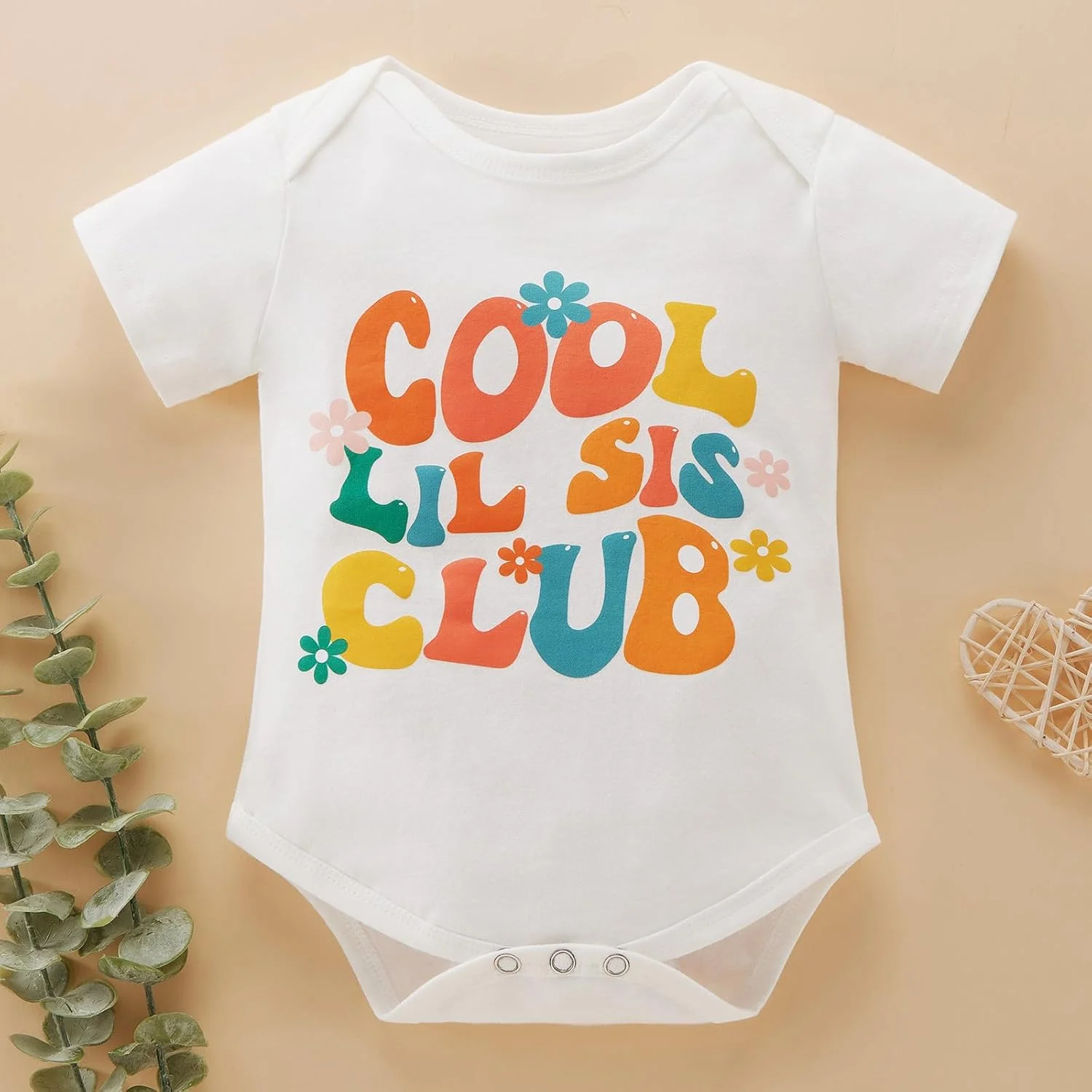 ست تی‌شرت و رامپر خواهرانه میانووبی، طرح تابستانی، آستین کوتاه، پنبه ای