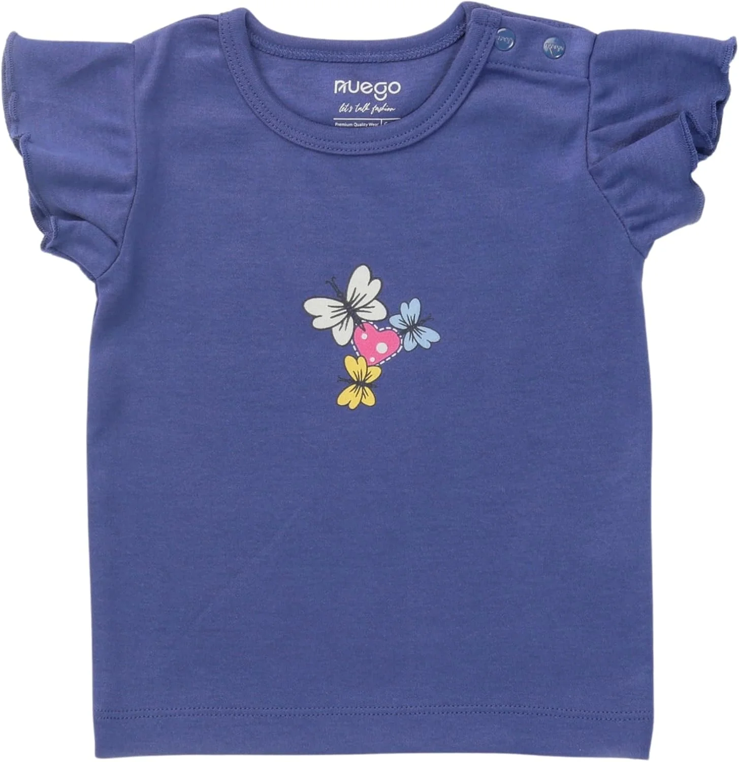 ست سه عددی تی‌شرت نخی دخترانه نوزادی Nuego، آستین کوتاه، یقه گرد، طرح خال‌خالی برای نوزادان دختر 0-24 ماه (سبز روشن، آبی)