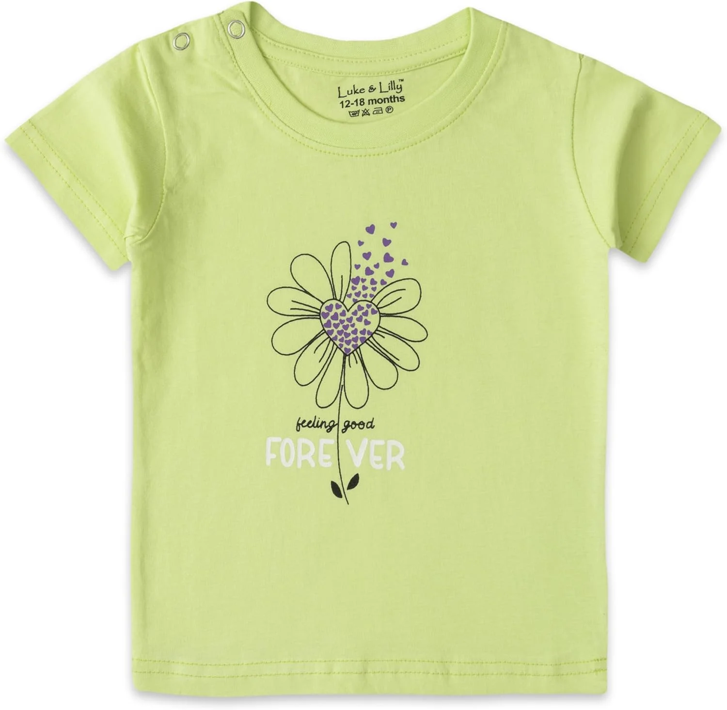 تیشرت آستین کوتاه نخی طرحدار دخترانه لوک اند لیلی، بستهی 3 عددی، 6 تا 24 ماه تیشرت آستین کوتاه نخی طرحدار دخترانه لوک اند لیلی، بستهی 3 عددی، 6 تا 24 ماه