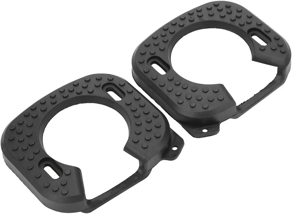 روکش کفی کفش دوچرخه سواری شیکریس، راحت و سبک، مناسب برای علاقمندان به دوچرخه سواری، لاستیکی، مشکی، 2 جفت