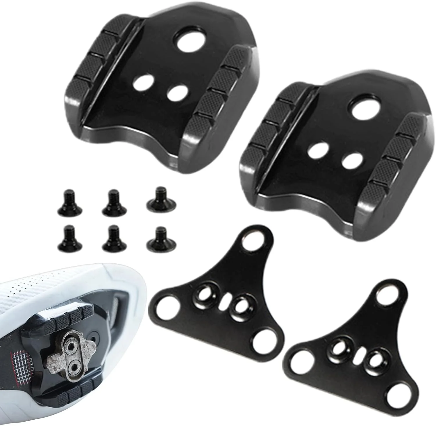 مبدل های گیره کفش دوچرخه | مبدل کفش های دوچرخه سواری جاده - مبدل پدال فلزی برای فعالیت های خارج از منزل مردان و زنان