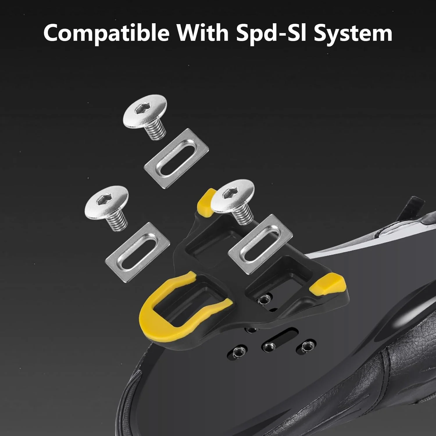 پدال های دوچرخه جاده ای بولانی، پدال های بدون گیره دوچرخه با بلبرینگ های مهر و موم شده نایلونی سبک وزن، سازگار با گیره های Shimano SPD-SL برای دوچرخه سواری در فضای باز و داخل سالن (9/16 اینچ)