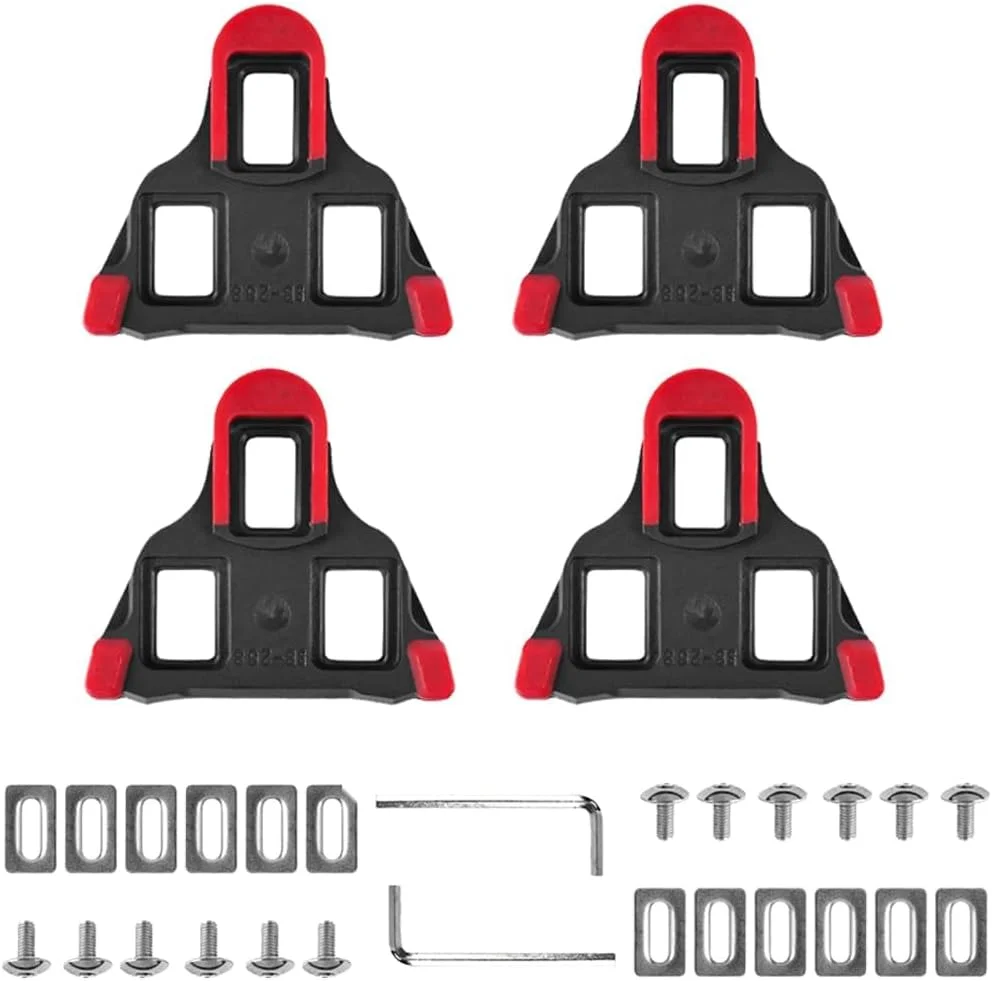 ست گیره پدال دوچرخه جاده بولیوی، 4 عدد گیره پدال دوچرخه و روکش، ست گیره پدال دوچرخه سواری داخل و خارج از منزل، تجهیزات دوچرخه سواری سازگار با Shimano Speed-SL SM-SH10 SH11 SH12