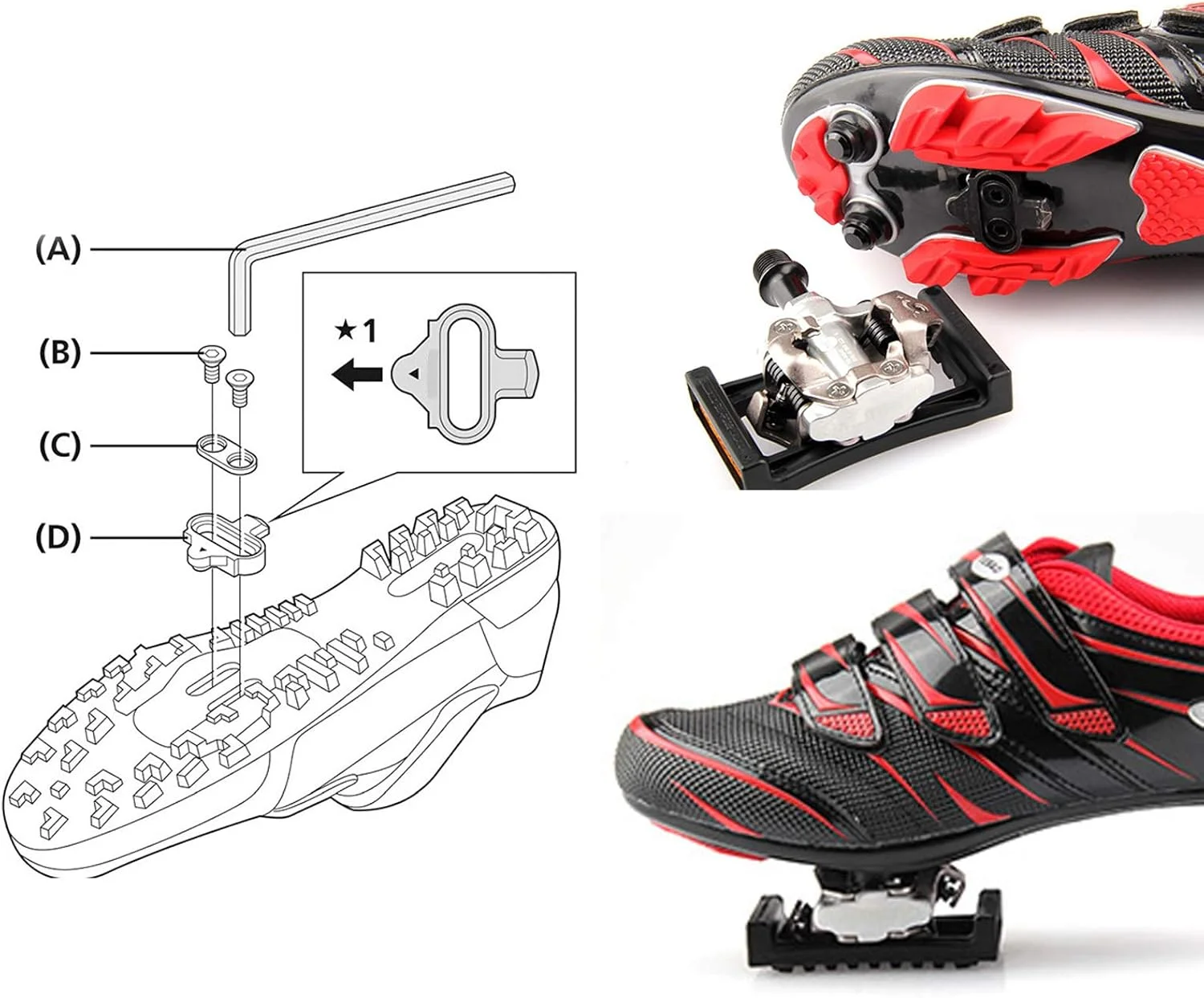 قفل پدال دوچرخه (شناوری 9 درجه) - قفل خودکار پدال ضد لغزش دوچرخه سواری، مناسب برای دوچرخه کوهستان و جاده، صفحه تعویض قفل پدال 2 قفل پدال دوچرخه (شناوری 9 درجه) - قفل خودکار پدال ضد لغزش دوچرخه سواری، مناسب برای دوچرخه کوهستان و جاده، صفحه تعویض قفل پدال 2