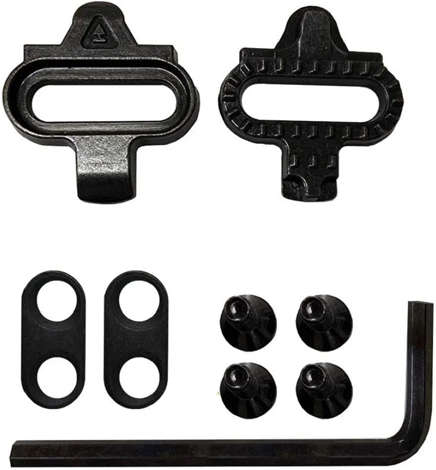 ست قفل پدال دوچرخه، کیت قفل پدال جهانی، تجهیزات دوچرخه سواری مشکی مناسب برای دوچرخه سواری در فضای باز