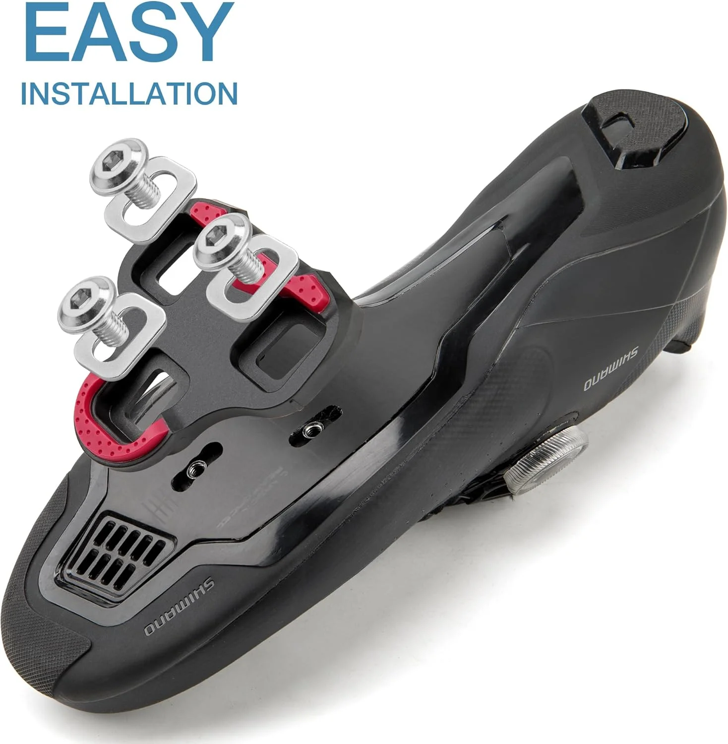 قفل پدال دوچرخه سازگار با Look KEO و دوچرخه پلوتون - سیستم شناوری قابل تنظیم 0، 4.5، 9 درجه برای ثبات و انتقال قدرت نهایی - قفل پدال بادوام برای کفش های دوچرخه سواری جاده و داخل سالن