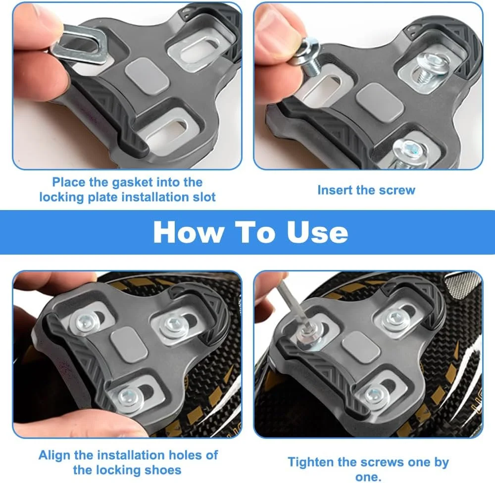 قفل پدال دوچرخه سازگار با پدال های دوچرخه Look Keo، مجموعه صفحه کفش قفل پدال دوچرخه، مجموعه لوازم جانبی دوچرخه قفل جاده، پدال دوچرخه جاده، صفحات پدال MTB، برای دوچرخه جاده، مسابقات دوچرخه سواری (خاکستری 4.5 درجه) قفل پدال دوچرخه سازگار با پدال های دوچرخه Look Keo، مجموعه صفحه کفش قفل پدال دوچرخه، مجموعه لوازم جانبی دوچرخه قفل جاده، پدال دوچرخه جاده، صفحات پدال MTB، برای دوچرخه جاده، مسابقات دوچرخه سواری (خاکستری 4.5 درجه)