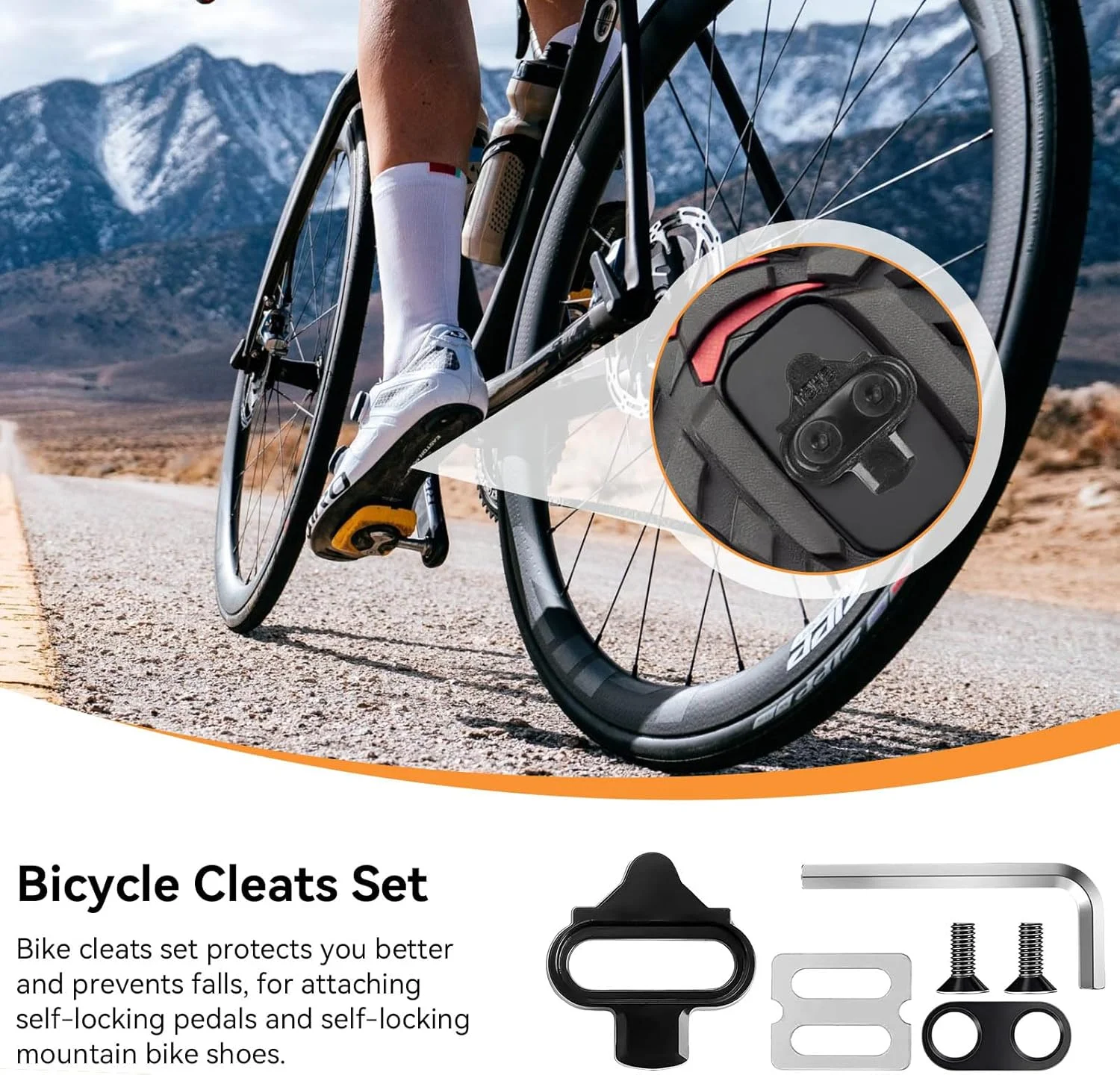 ست صفحه کفش دوچرخه، گیره های دوچرخه، گیره های پدال دوچرخه سازگار با SPD ست صفحه کفش دوچرخه، گیره های دوچرخه، گیره های پدال دوچرخه سازگار با SPD