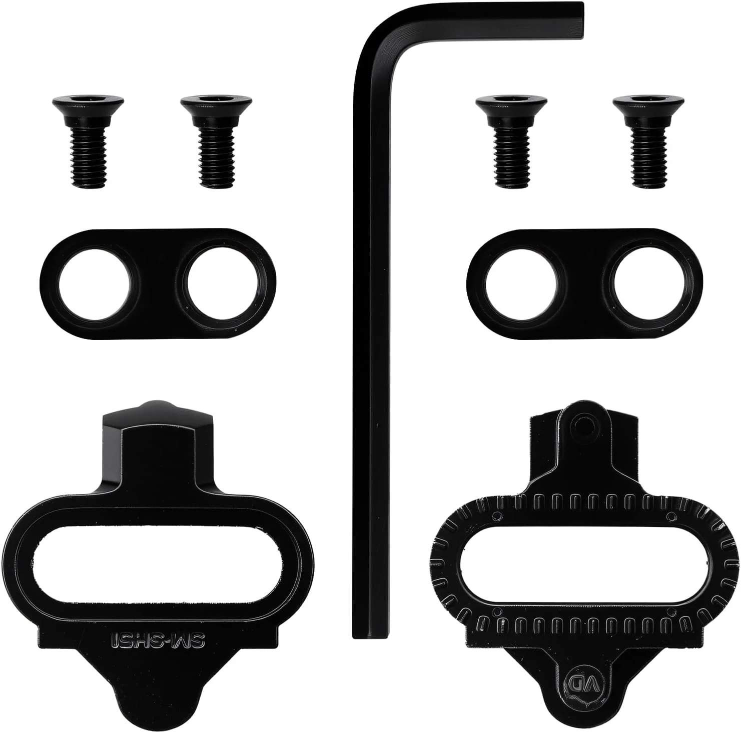 قفل رکاب کفش دوچرخه سواری SPD، سازگار با سری SM SPD پدال های قفل کوهستانی، قفل رکاب برای پدال های شیمانو دوچرخه کوهستان، مجموعه صفحه کفش دوچرخه ضد لغزش