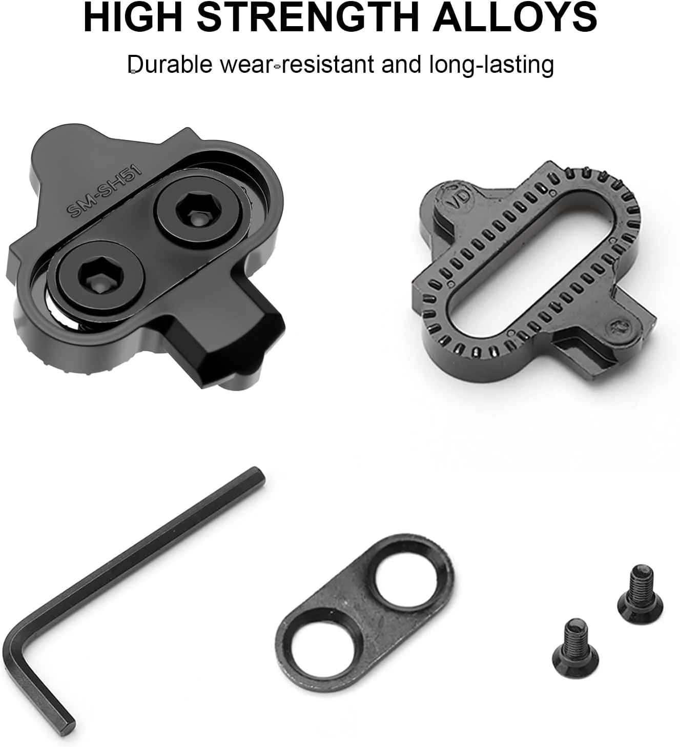 قفل رکاب کفش دوچرخه سواری SPD، سازگار با سری SM SPD پدال های قفل کوهستانی، قفل رکاب برای پدال های شیمانو دوچرخه کوهستان، مجموعه صفحه کفش دوچرخه ضد لغزش