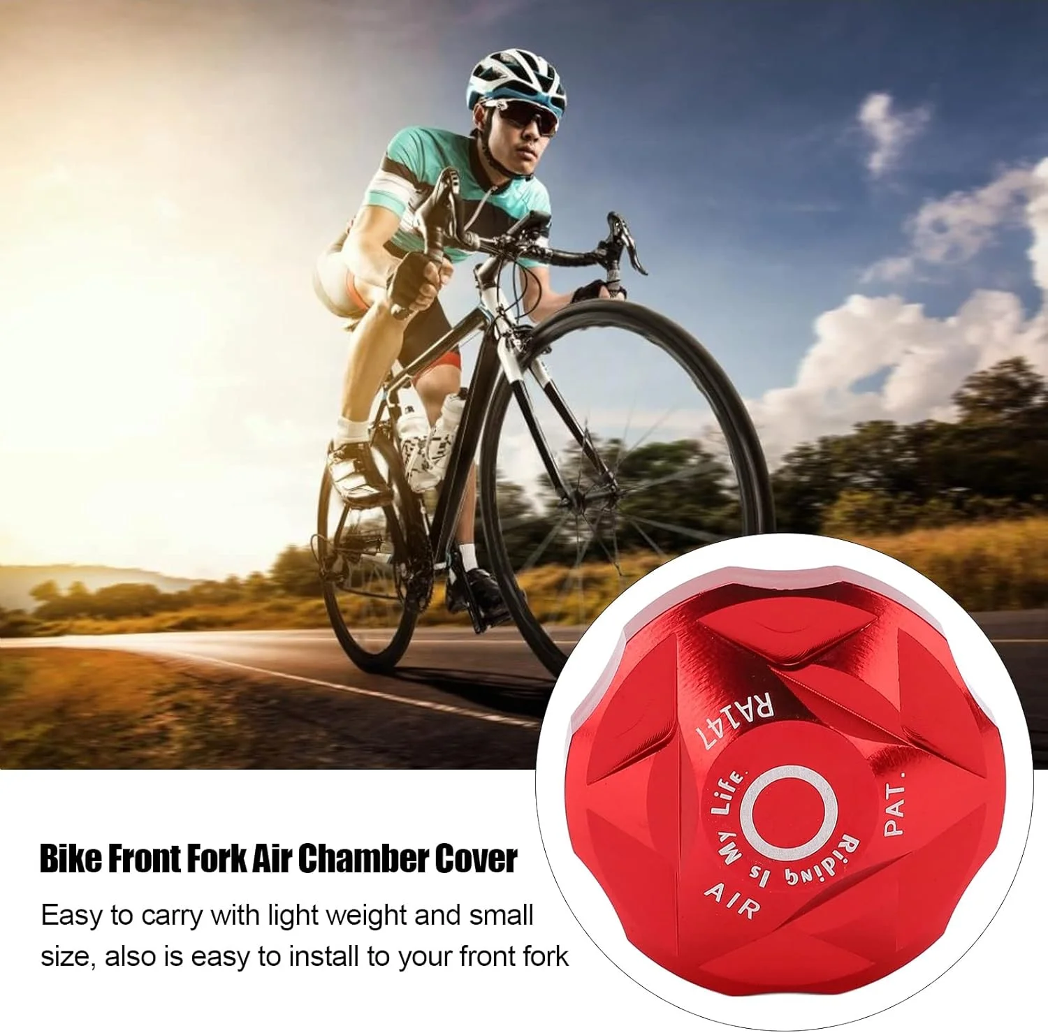 درب سوپاپ گاز دوچرخه Sorandy، آلیاژ آلومینیوم سبک وزن برای نصب آسان در دوچرخه سواری جاده