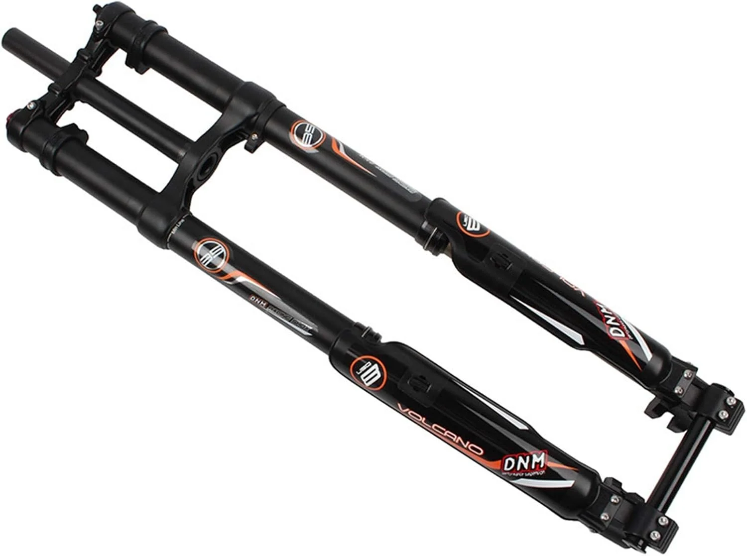 دوشاخ دوچرخه کوهستان MTB مدل USD-8 DH مناسب سراشیبی، دوشاخ جلو دوچرخه با فنربندی بادی و اهرم رهاسازی سریع، لوازم جانبی دوچرخه (مشکی)