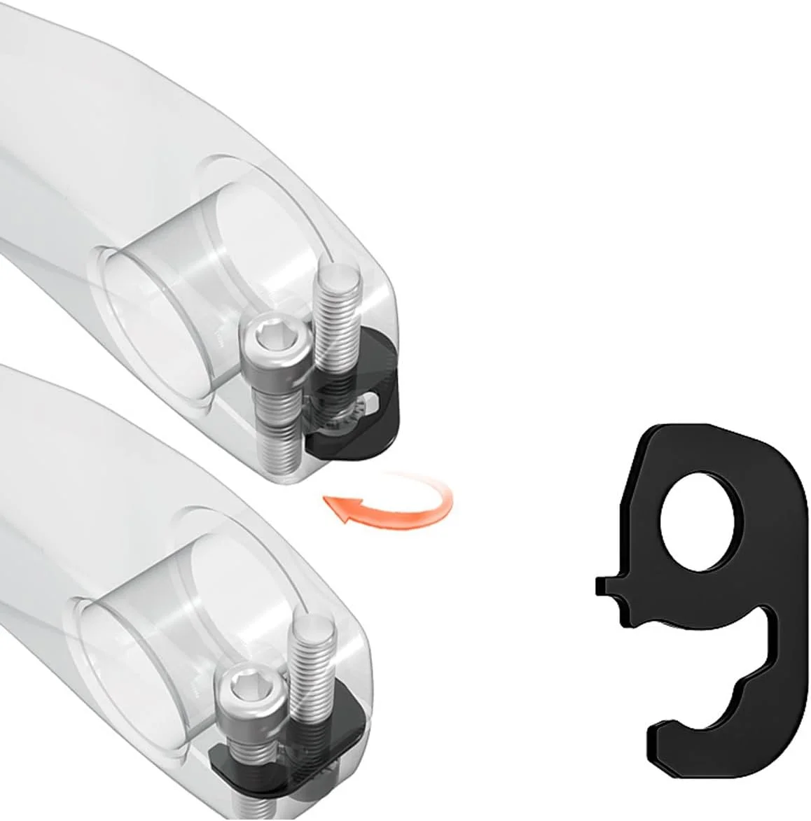 واشر قفل میل لنگ آلومینیومی (16mm/21.6mm) | سیستم ضد قفل با پین | برای میل لنگ های Hollowtech II | سازگار با دوچرخه های کوهستانی/جاده ای