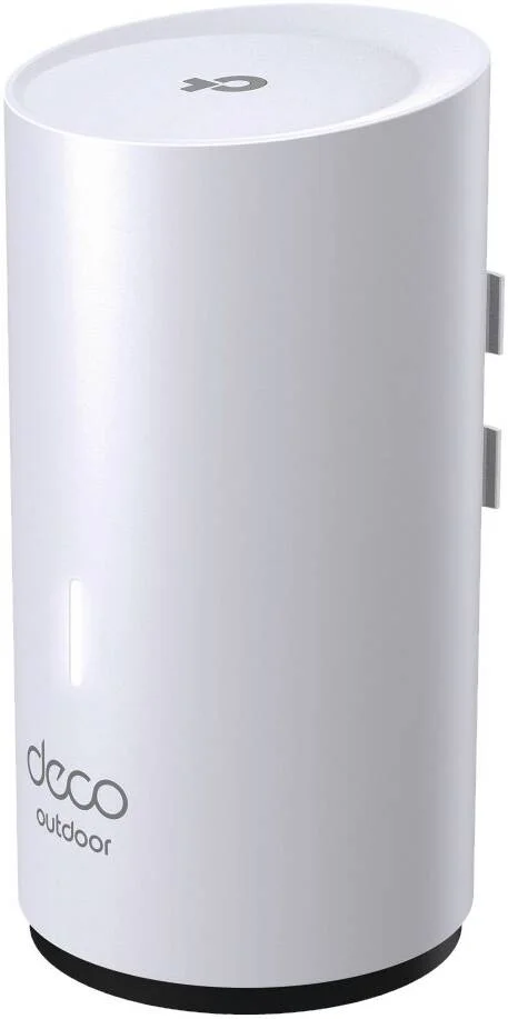 واحد مش وای فای 6 دکو X3000 مناسب فضای باز، 2 پورت گیگابیتی PoE، استاندارد 802.3at PoE+، مقاوم در برابر آب و هوا، سازگار با تمام سیستم های مش وای فای دکو، سفید | Deco X50-Outdoor