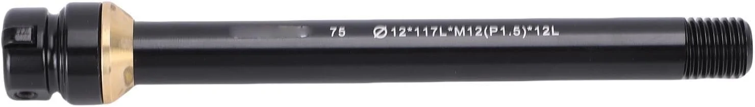 محورهای ضامن دار دوچرخه CHICIRIS 12x117mm آلیاژ آلومینیوم با جعبه/روکش نگهدارنده اهرم محور ضامن دار رزوه M12x1.5 برای سیخ امنیت دوشاخ جلو دوچرخه کوهستان و جاده