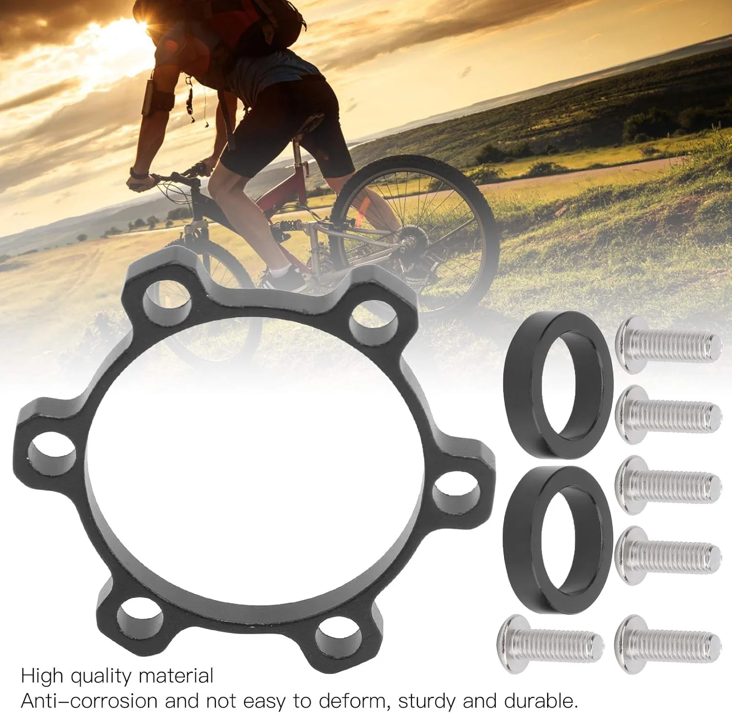 آداپتور توپی تقویت کننده Keenso، تبدیل توپی جلوی کوهستان از 100 به 110 میلی متر، پایه تبدیل دیسک ترمز