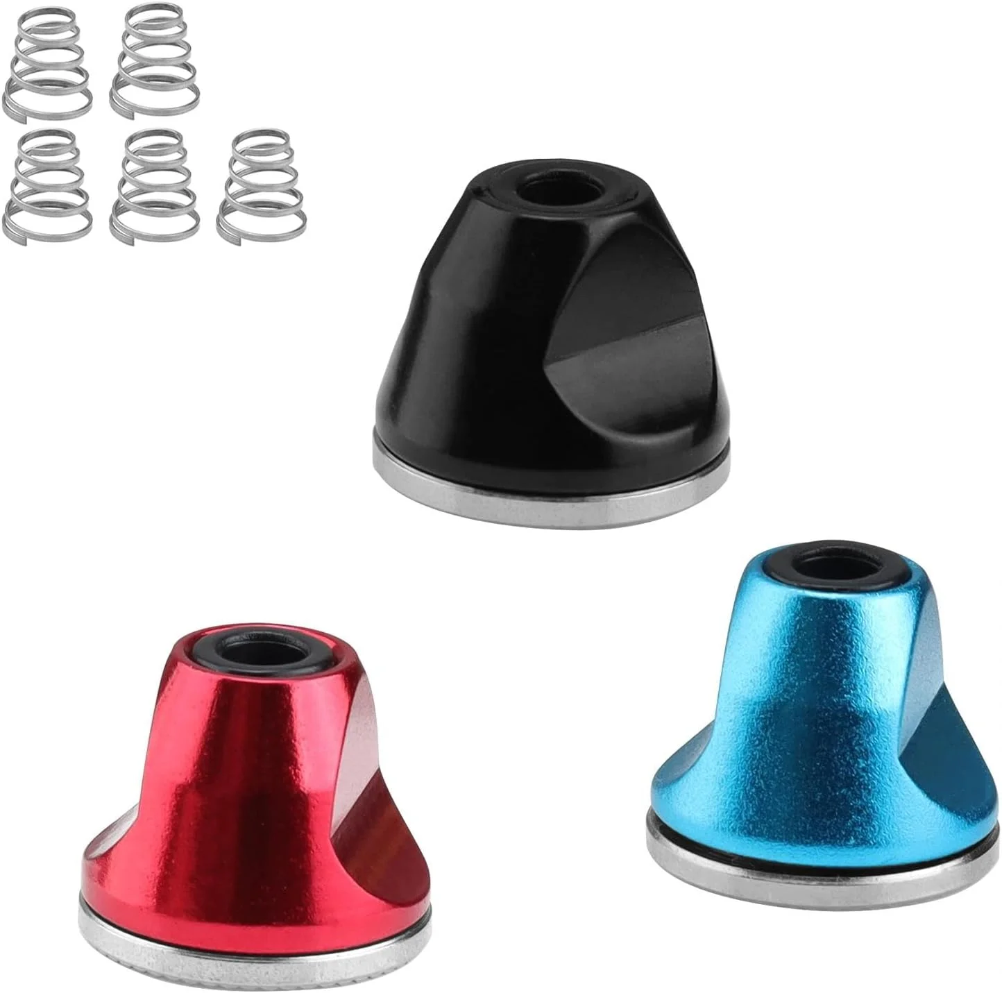 مجموعه ۳ عددی مهره محور دوچرخه LINTRA، مهره چرخ دوچرخه M5 با ۵ فنر، مهره چرخ برای دوچرخه، مناسب برای دوچرخه‌های خانگی، دوچرخه‌های کوهستانی و دوچرخه‌های جاده‌ای