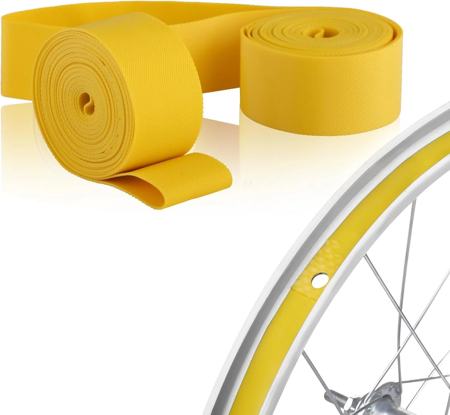 نوار طوقه دوچرخه برای دوچرخه‌های کوهستانی و جاده‌ای، نوارهای بادوام محافظ طوقه تایر، نوار محافظ برای جلوگیری از آسیب به تیوب، نصب آسان، مناسب برای انواع دوچرخه و علاقه‌مندان به دوچرخه‌سواری