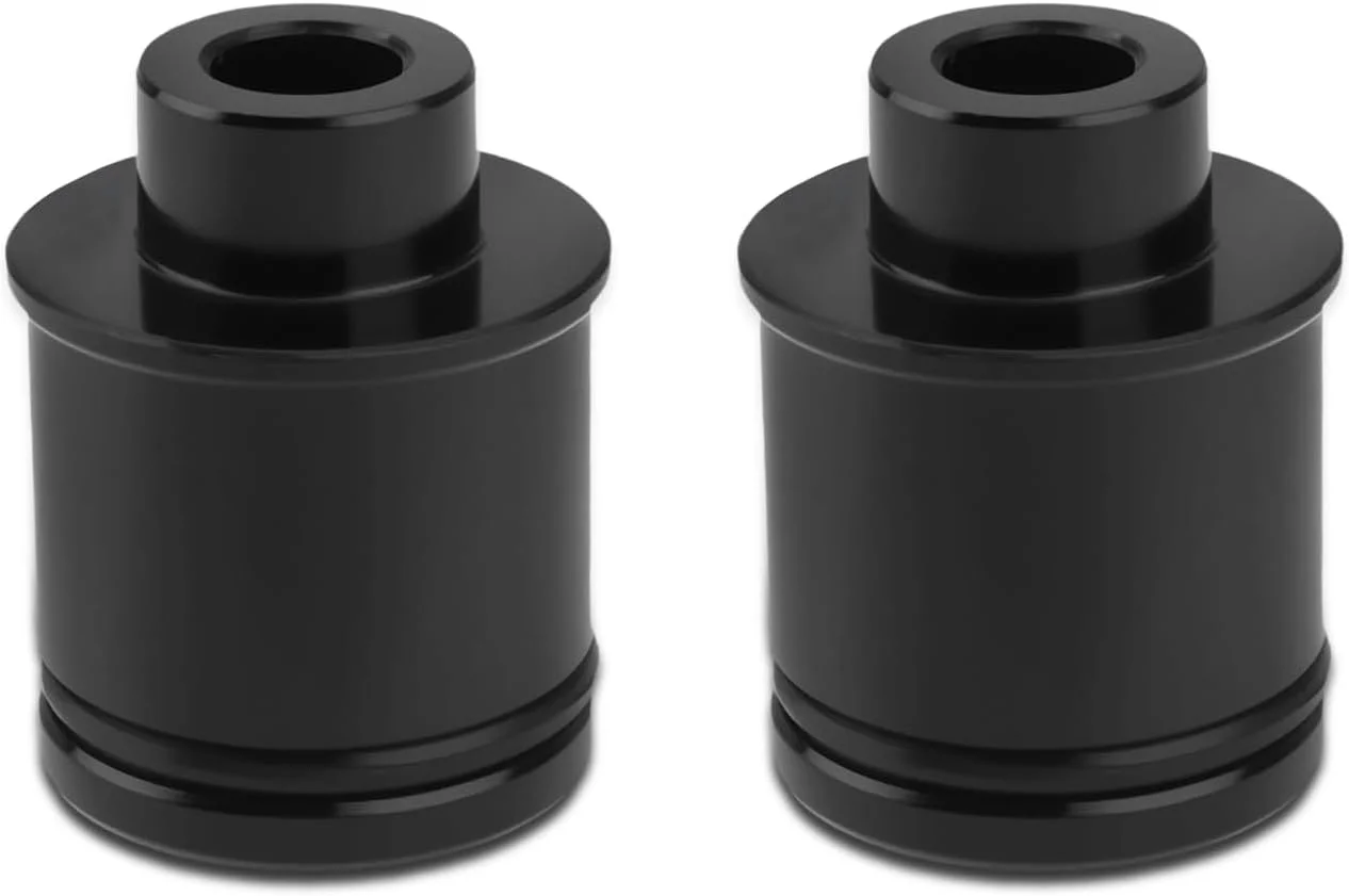 مجموعه 2 عددی تبدیل محور دوچرخه - آداپتور محور 15 میلی‌متری به 9 میلی‌متری QR برای دوچرخه‌های کوهستانی/جاده‌ای | توپی رهاسازی سریع جلو و عقب دقیق