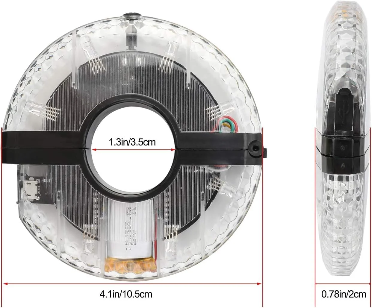چراغ توپی دوچرخه NALACAL، 7 ال ای دی 9 رنگ 18 تصویر ضد آب، چراغ چرخ دوچرخه ال ای دی قابل شارژ USB، چراغ پره ایمنی، چراغ تزئینی جادویی لوازم جانبی دوچرخه