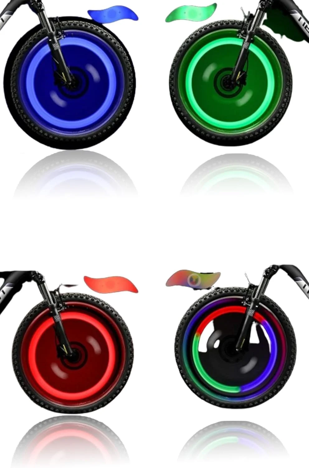 چراغ پره دوچرخه سون سویت - ست 4 عددی چراغ ال ای دی نئون لاستیک با 3 حالت چشمک زن، ضد آب، نصب آسان برای دوچرخه های کودکان و بزرگسالان (قرمز+سبز+آبی+چند رنگ) چراغ پره دوچرخه سون سویت - ست 4 عددی چراغ ال ای دی نئون لاستیک با 3 حالت چشمک زن، ضد آب، نصب آسان برای دوچرخه های کودکان و بزرگسالان (قرمز+سبز+آبی+چند رنگ)