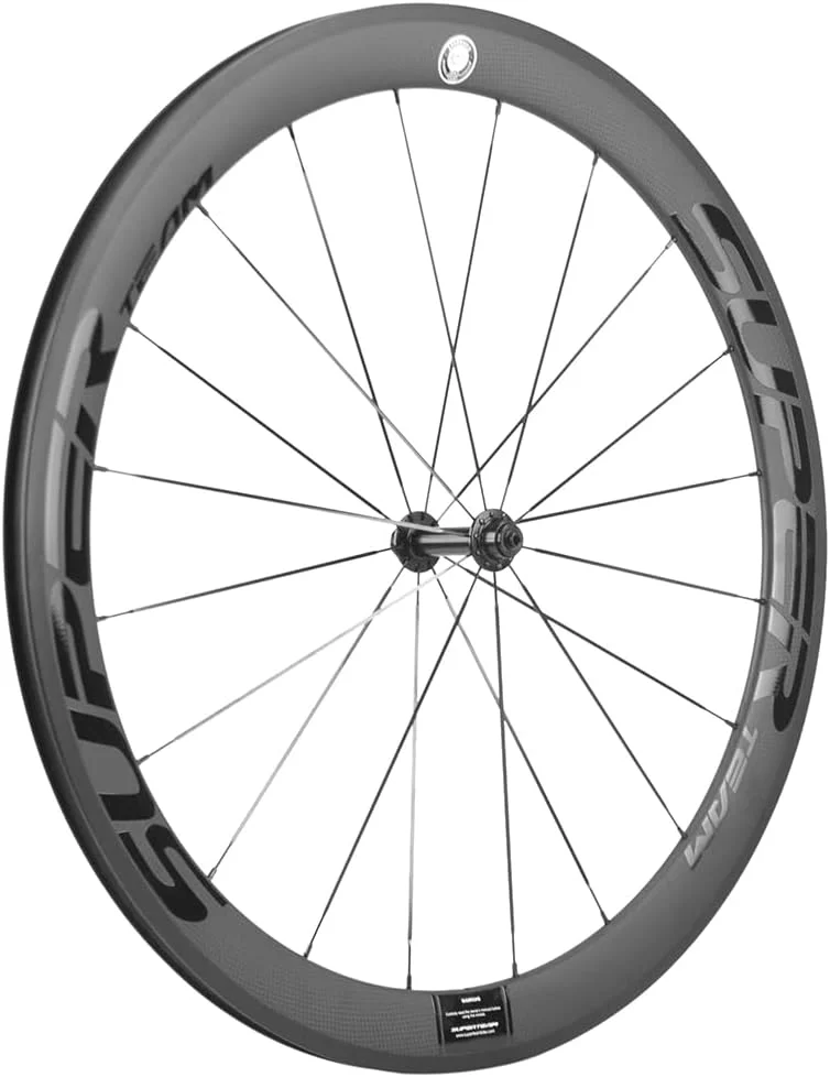 چرخ های دوچرخه جاده فیبر کربنی Superteam 700C مدل Clincher با پهنای 23 میلی متر و ارتفاع 50 میلی متر چرخ های دوچرخه جاده فیبر کربنی Superteam 700C مدل Clincher با پهنای 23 میلی متر و ارتفاع 50 میلی متر