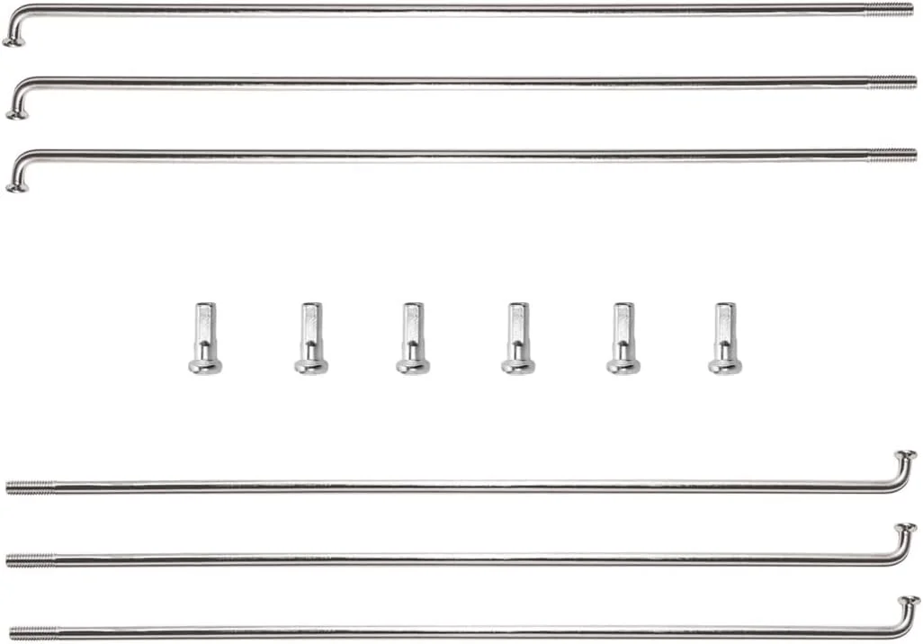 پره های دوچرخه 14G، بسته 6 عددی، 110-309 میلی متر، پره های فولادی دوچرخه کوهستان با قطر 2 میلی متر، برای پره های چرخ MTB، دوچرخه برقی، سراشیبی، پیاده روی، دوچرخه های شهری و غیره