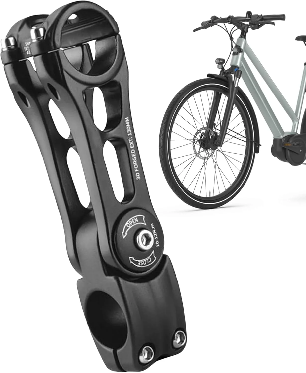 کرپی فرمان دوچرخه | افزایش دهنده فرمان دوچرخه 31.8 میلی متری - افزایش دهنده سبک وزن برای رفت و آمد شهری، تمرینات تناسب اندام، صعود به مسیر، سواری گروهی و ماجراجویی در فضای باز