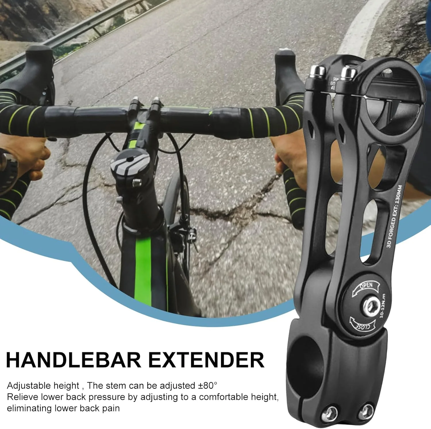 کرپی فرمان دوچرخه - افزایش دهنده کرپی فرمان دوچرخه 31.8 میلی متری - لوازم جانبی دوچرخه سواری آلیاژ آلومینیوم برای سفرهای گروهی، رفت و آمد شهری، مسابقات طولانی مدت در فضای باز، تمرینات تناسب اندام کرپی فرمان دوچرخه - افزایش دهنده کرپی فرمان دوچرخه 31.8 میلی متری - لوازم جانبی دوچرخه سواری آلیاژ آلومینیوم برای سفرهای گروهی، رفت و آمد شهری، مسابقات طولانی مدت در فضای باز، تمرینات تناسب اندام