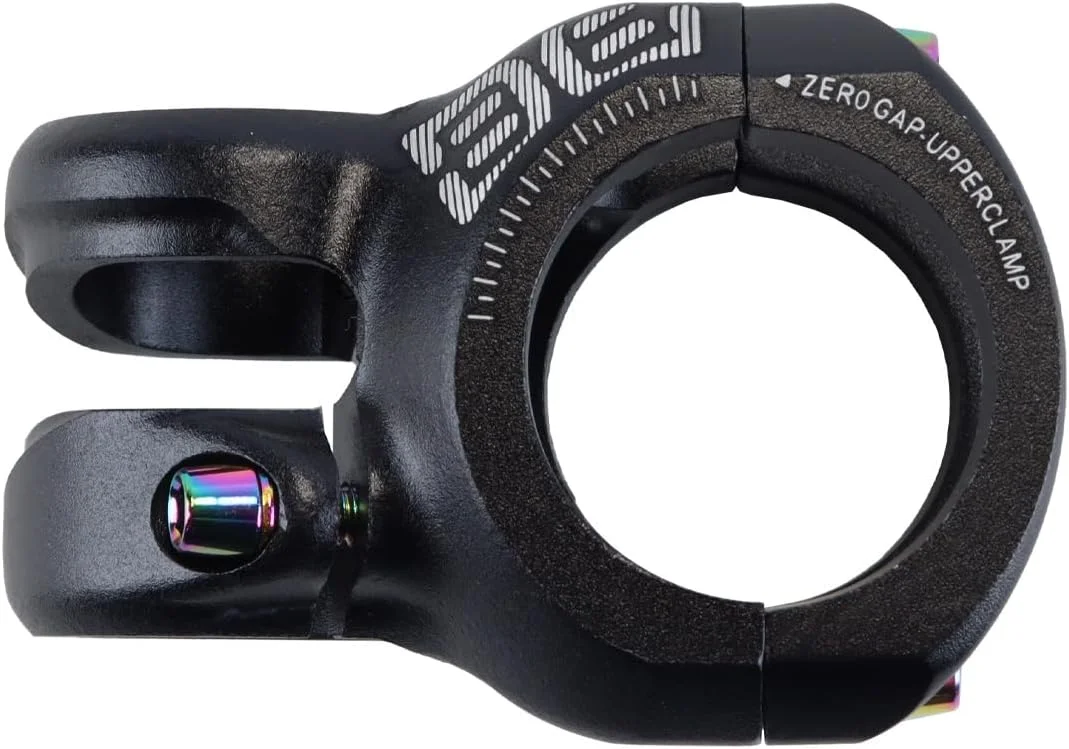 کرپی فرمان کوتاه مشکی دوچرخه کوهستان - قطر 35 میلی‌متر، طول 40 میلی‌متر، زاویه 0 درجه، مناسب برای دوچرخه کورسی/کوهستان/BMX