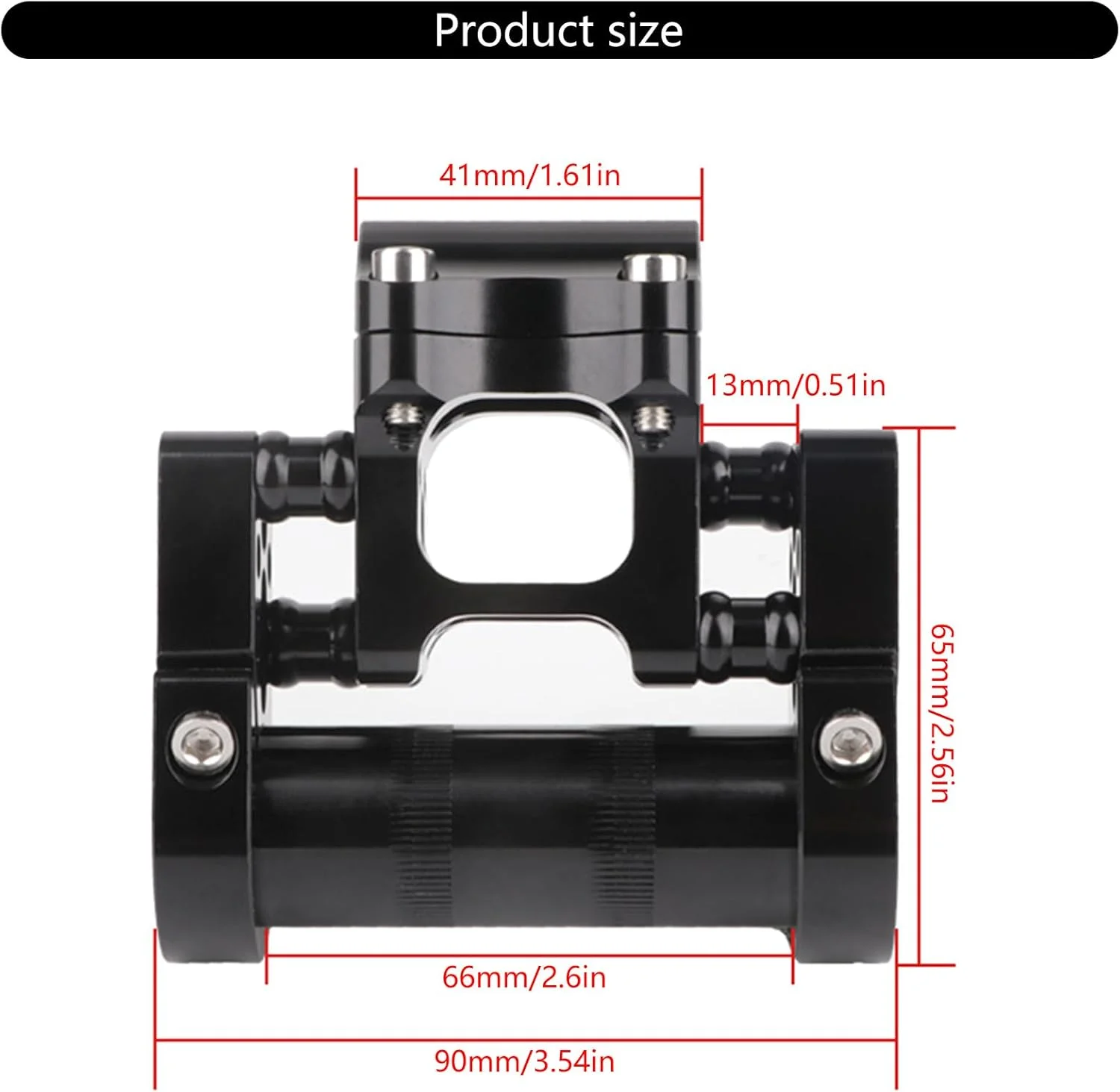 دسته دوشاخ قابل تنظیم دوچرخه آلیاژ آلومینیوم تاشو سوراخ دار 25.4 میلی متر