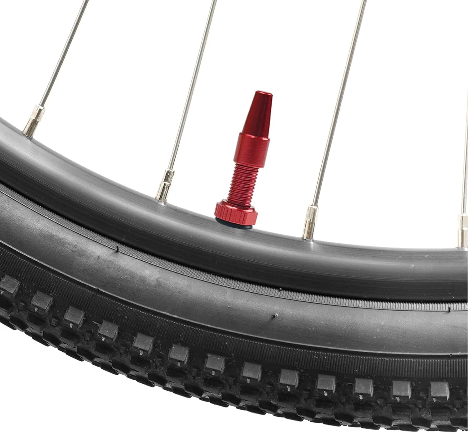 دو عدد استم والف پرستا دوچرخه آلیاژ آلومینیوم، استم های وکیوم دوچرخه CNC آنودایز شده، سبک وزن، ضد خوردگی، ضد زنگ، محکم با پوشش قابل جابجایی، حلقه O، مهره قفل و هسته برای دوچرخه های کوهستانی، جاده، رینگ های تیوبلس