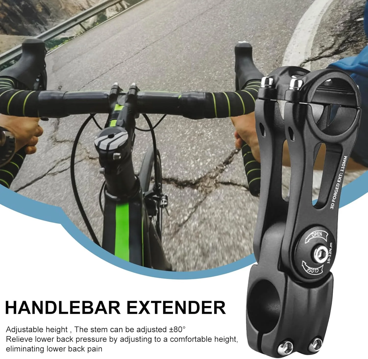 کرپی فرمان دوچرخه، افزایش دهنده کرپی دوچرخه 31.8 میلی متری - افزایش دهنده آلیاژ آلومینیوم برای مسیرهای کوهستانی، مسابقات، رفت و آمد شهری، گروهی و فضای باز کرپی فرمان دوچرخه، افزایش دهنده کرپی دوچرخه 31.8 میلی متری - افزایش دهنده آلیاژ آلومینیوم برای مسیرهای کوهستانی، مسابقات، رفت و آمد شهری، گروهی و فضای باز